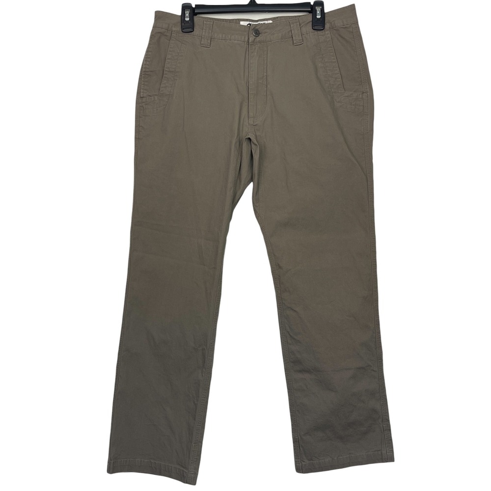 Mountain Khakis All Mountain Pant Slim Fit Mens 34x30 Tan Organic Cotton Chino
